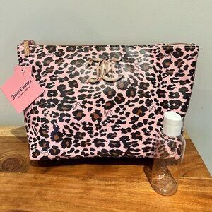 Juicy Couture‎ Makeup Bag Pink Leopard New With Tags